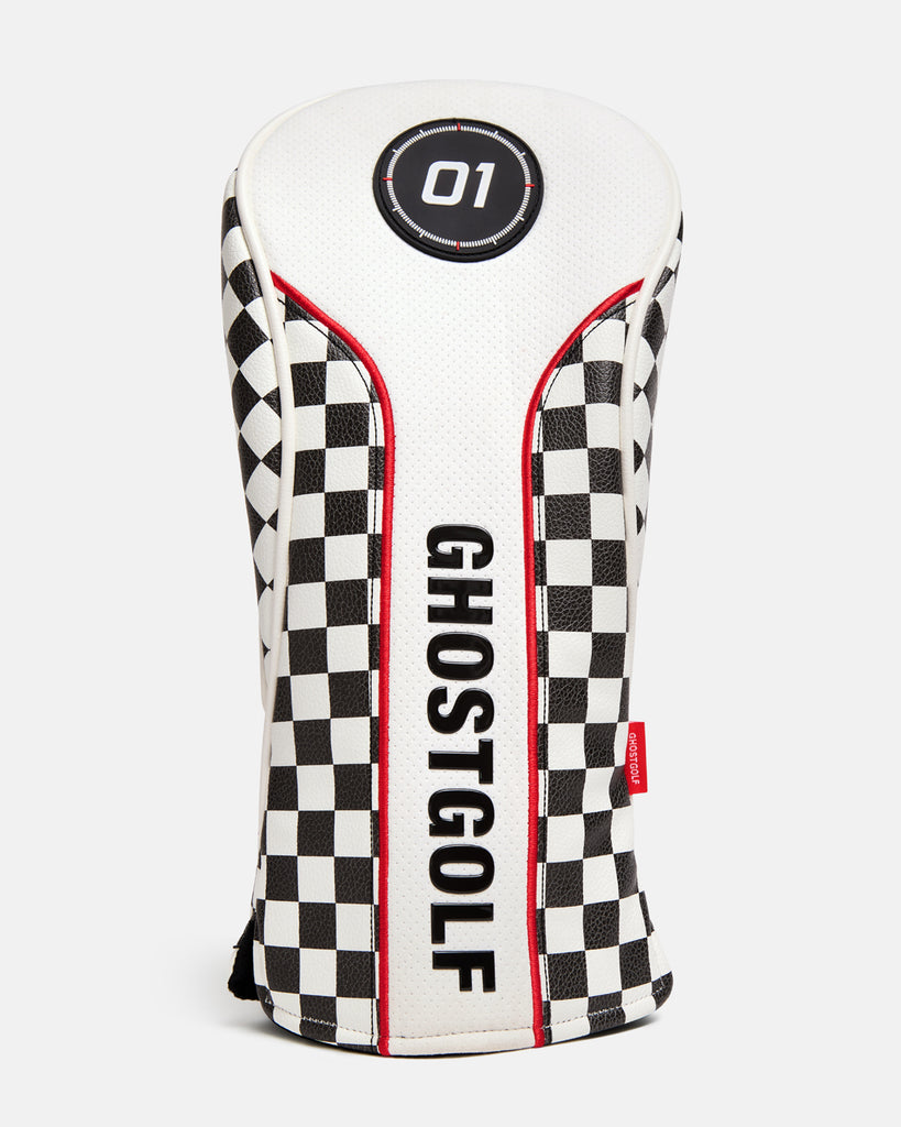 RALLY HEADCOVER WHITE BLACK