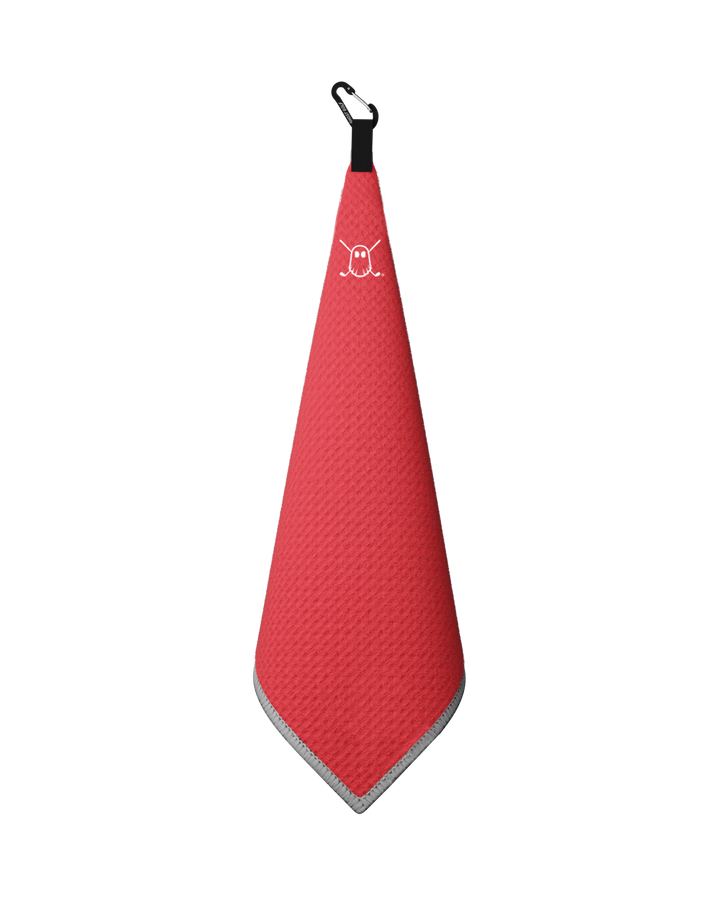 Greenside Towel with Carabiner Red#color_red