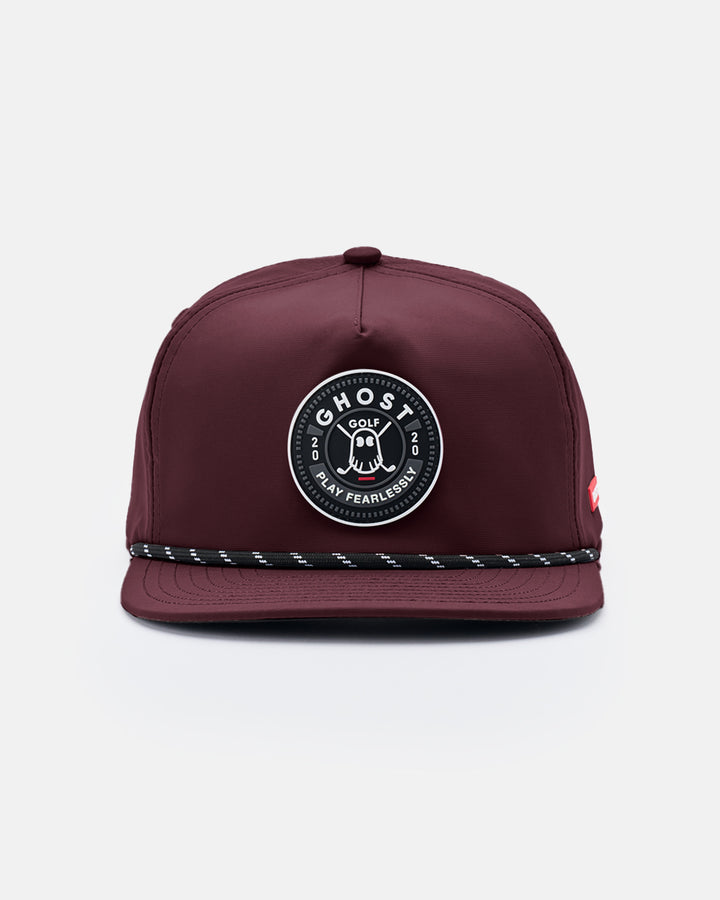 Retro Golfer Snapback_Front-Burgundy #color_burgundy