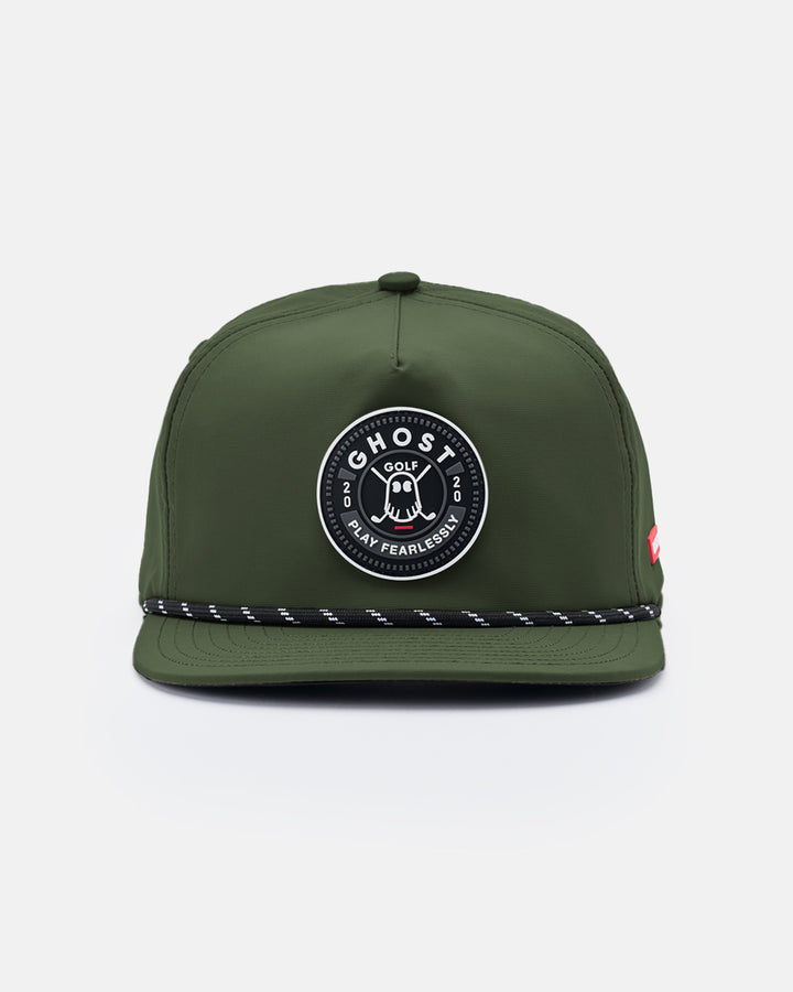 Retro Golfer Snapback_Front-Olive #color_olive