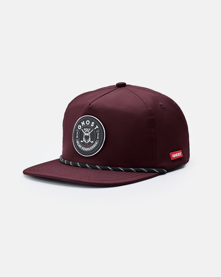 Retro Golfer Snapback_Left-Burgundy #color_burgundy