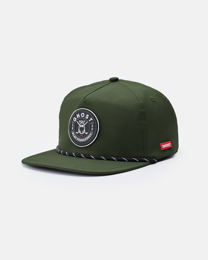 Retro Golfer Snapback_Left-Olive #color_olive