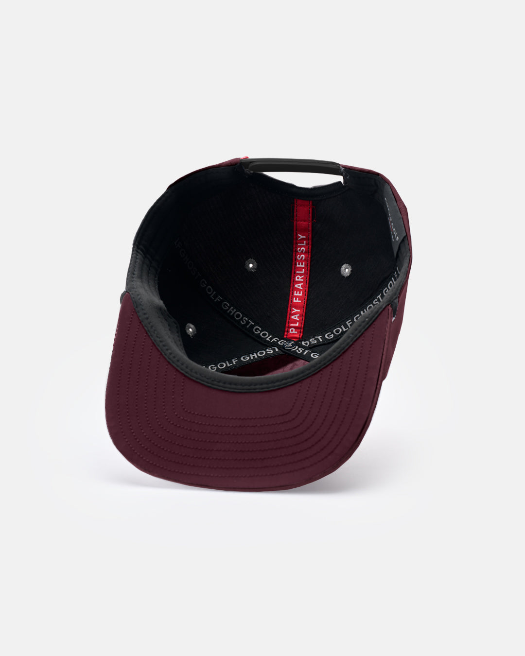 Retro golfer Snapback_Underneath-Burgundy #color_burgundy