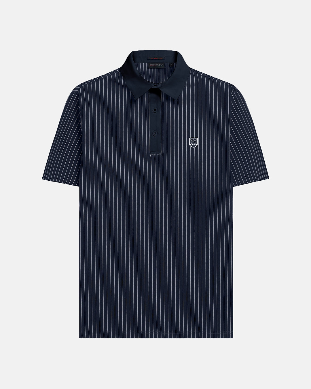 Front View Product Photo of Navy Spectator Stripe Polo #color_navy