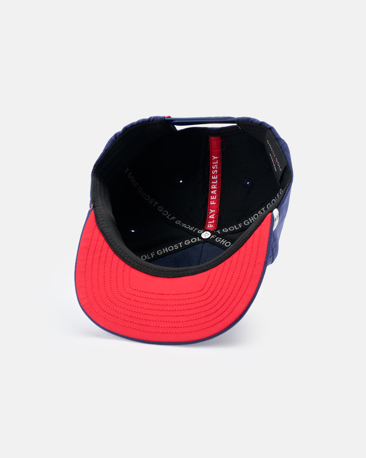 RETRO GOLFER SNAPBACK  6#color_navy