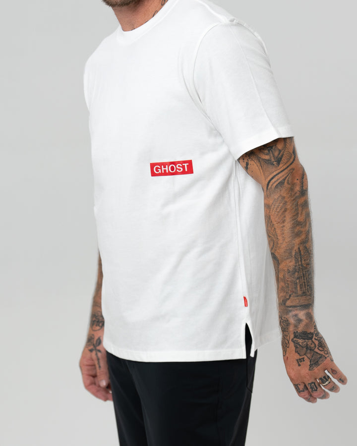 Mens Members Only Graphic Tee on Model#color_white