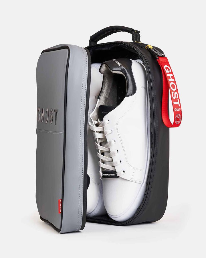 GREY Shoe Bag with White Shoes 