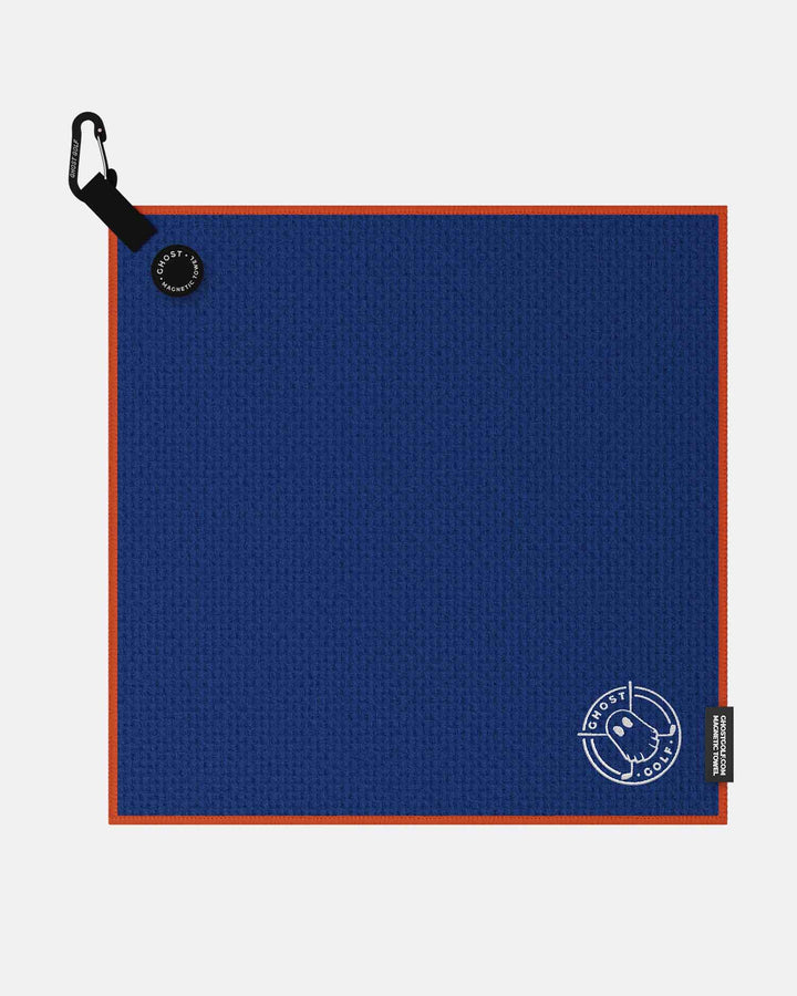 Greenside Towel with Magnet Patch and Carabiner Blue#color_blue