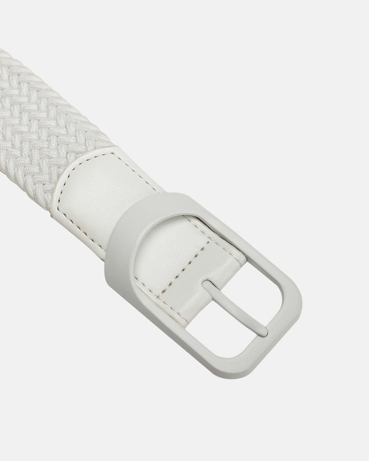 Ghost Golf Off-White Belt with Off-White Buckle and Off-White Leather Tail 