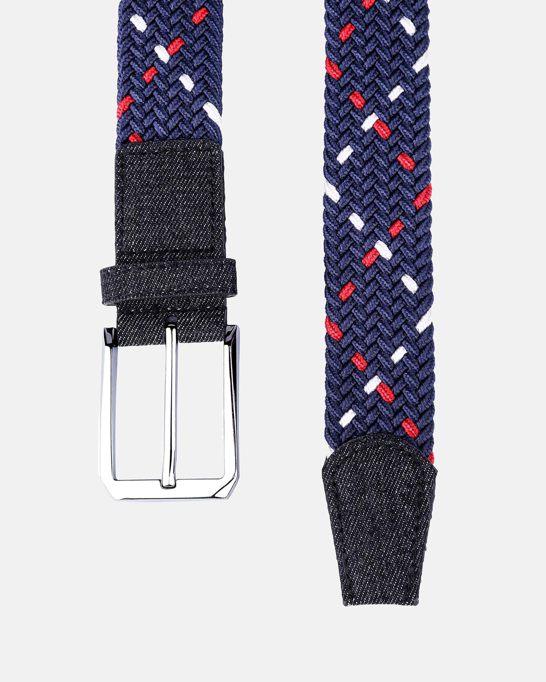 Ghost Golf Blue with Red/White cross section and a Steel Buckle and Black Denim Tail