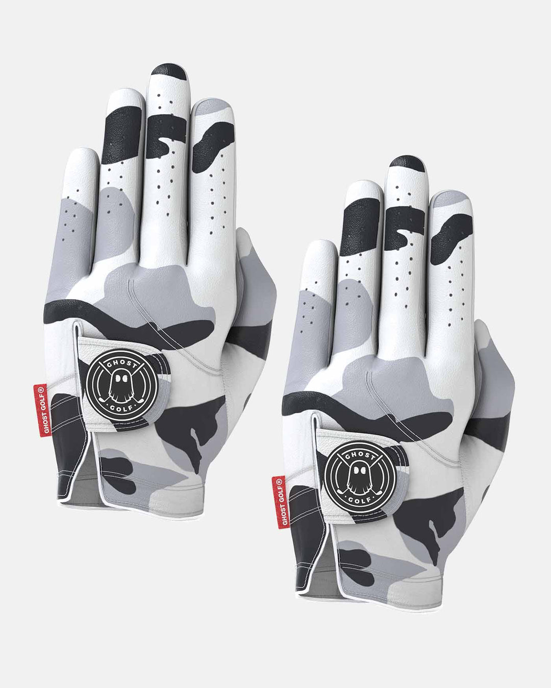 Ghost Golf AAA Cabretta Golf Glove 2 pack Color Snow Camo